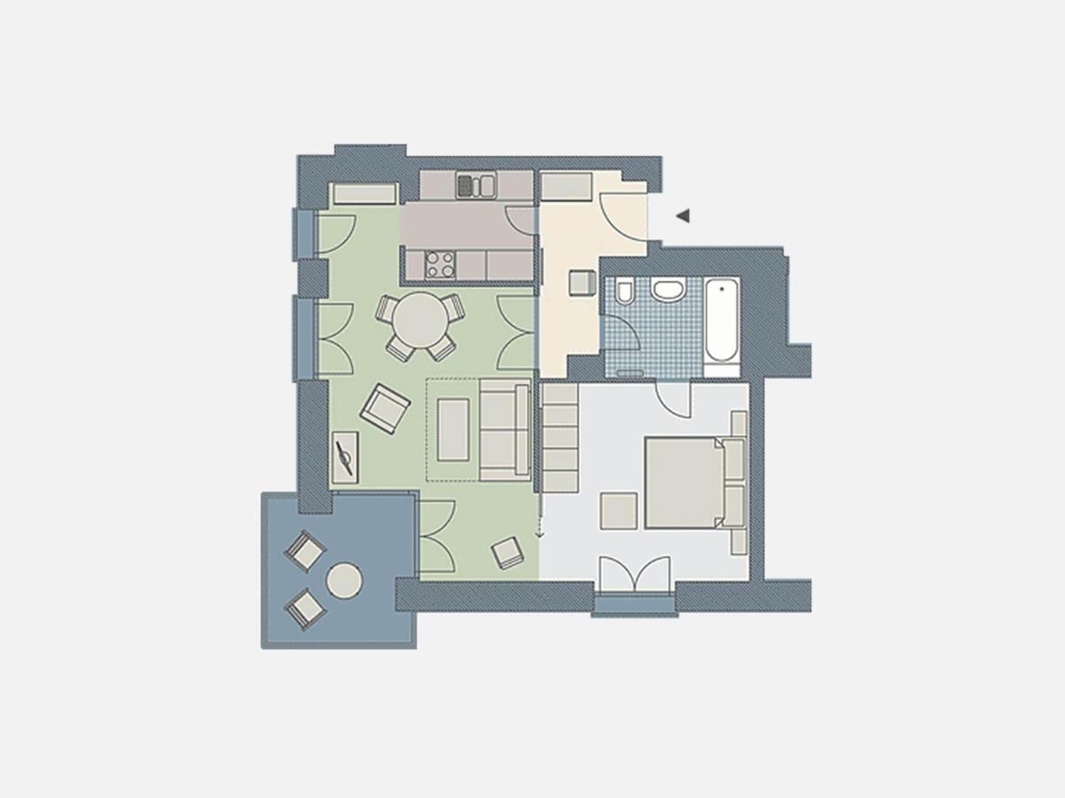 Kaiservillen Heringsdorf - Appartement mit 1 Schlafzimmer und Balkon D105 Exterior foto